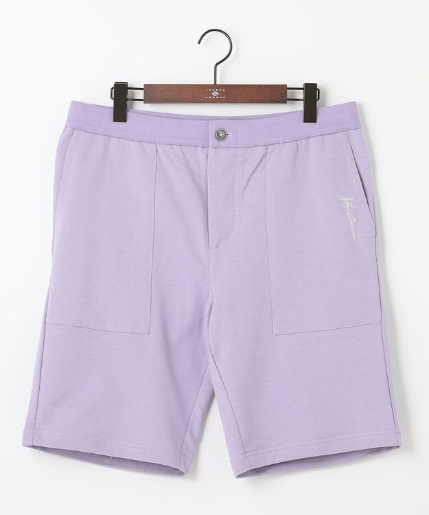 JOSEPH ABBOUD MOUNTAIN 【SPACE／UNISEX】オーガニックコットン使用 ヴィンテージインレー ショートパンツ ライラック系