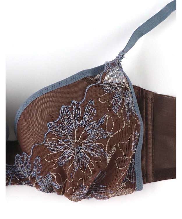 AMPHI 【otona MUSE WEB掲載】 ノンワイヤーブラ 谷間をメイク カップがバストにフィット 【BRAGENIC ブラジェニック ぴたっとフィットタイプ】 BMI257 アンフィ／ワコール ブラウン