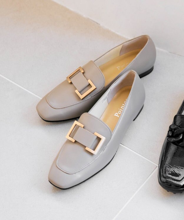 Pointer 日本製 国産牛革ローファー オークグレー