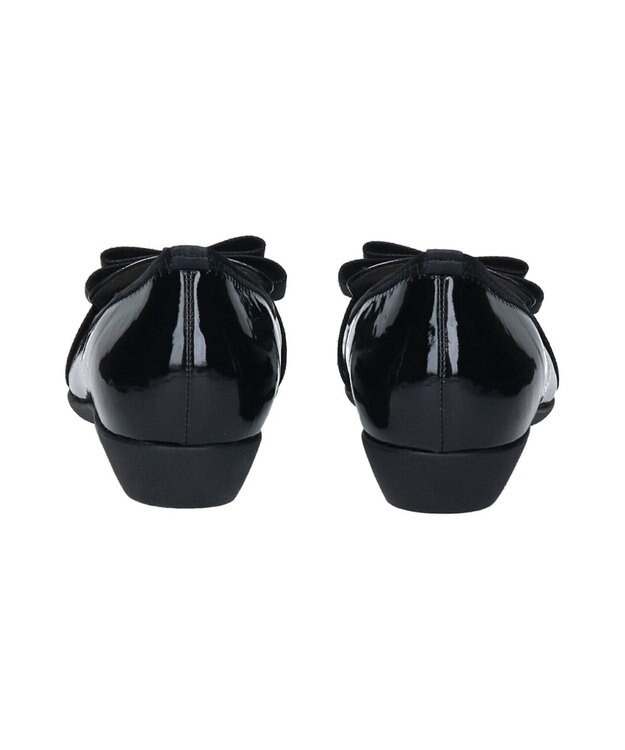 Bridget Birkin ＜2E＞【Bridget Birkin Walk】グログランリボンオペラパンプス ブラックエナメル