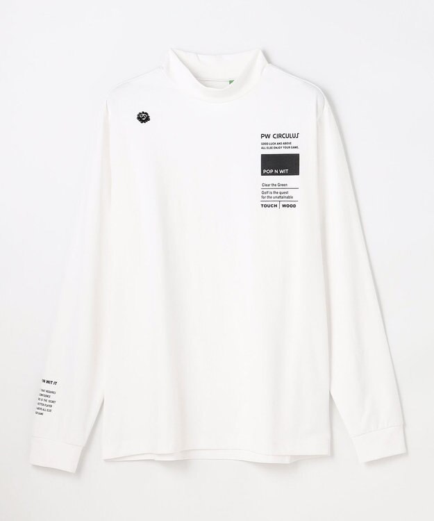 PW CIRCULUS 【MEN】ベーシックロングスリーブモックネック ゴルフ ホワイト系