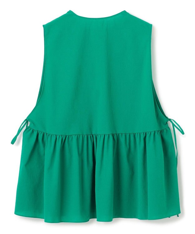 UNFILO BREEZEMOVE ペプラムブラウス グリーン