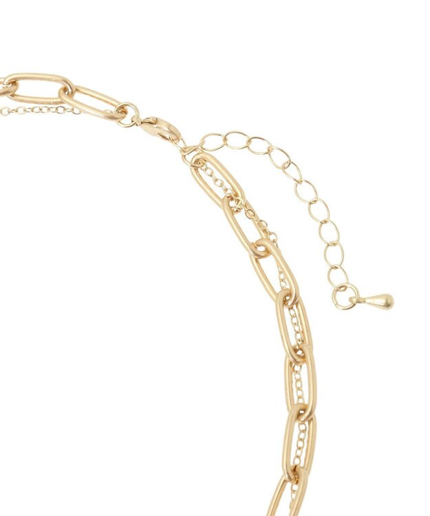 AMERICAN HOLIC ２連チェーン×ワントップネックレス Gold