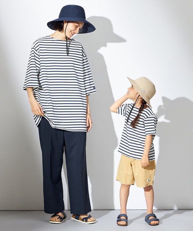 HELLY HANSEN ショートスリーブ HHマリンボーダーボートネックティー オフホワイト