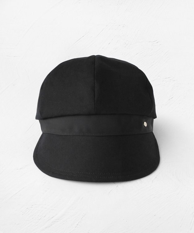 TOCCA 【百田夏菜子さん着用】【サイズ調整可】BELTED GROSGRAIN キャスケット 帽子 ブラック系