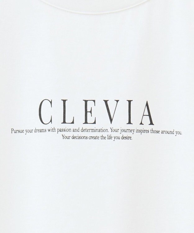 YECCA VECCA ラウンドヘム長袖ロゴTee Off White