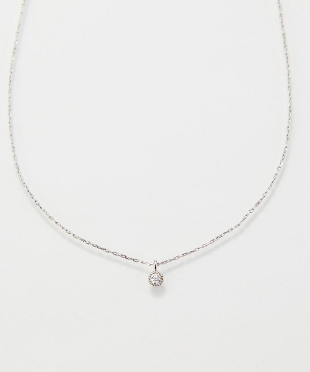 Phoebe 【金属アレルギー対応】シャイニーフチミルネックレス　シルバー シルバー