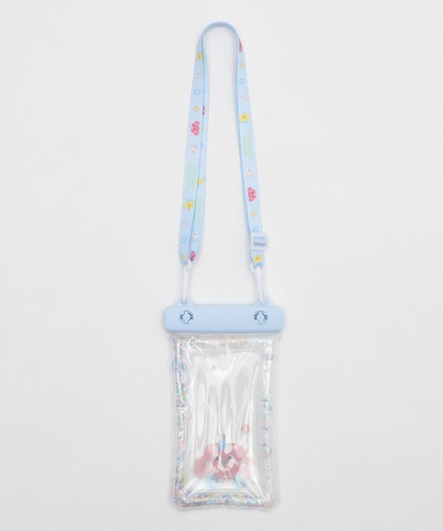 WEGO 【防水】防滴スマホポーチB サックス