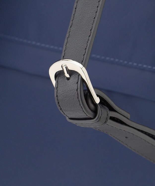 Y'SACCS ナイロン牛革リュック ネイビー