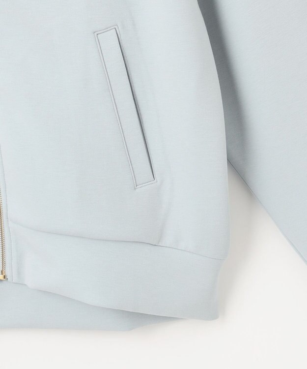 Feroux 【洗える・新色追加】バックフリル ダンボールパーカー スカイブルー系