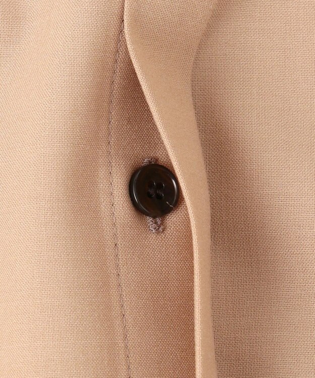 23区 L 【洗える】TWマットクロス ポンチョシルエット シャツ キャメル系