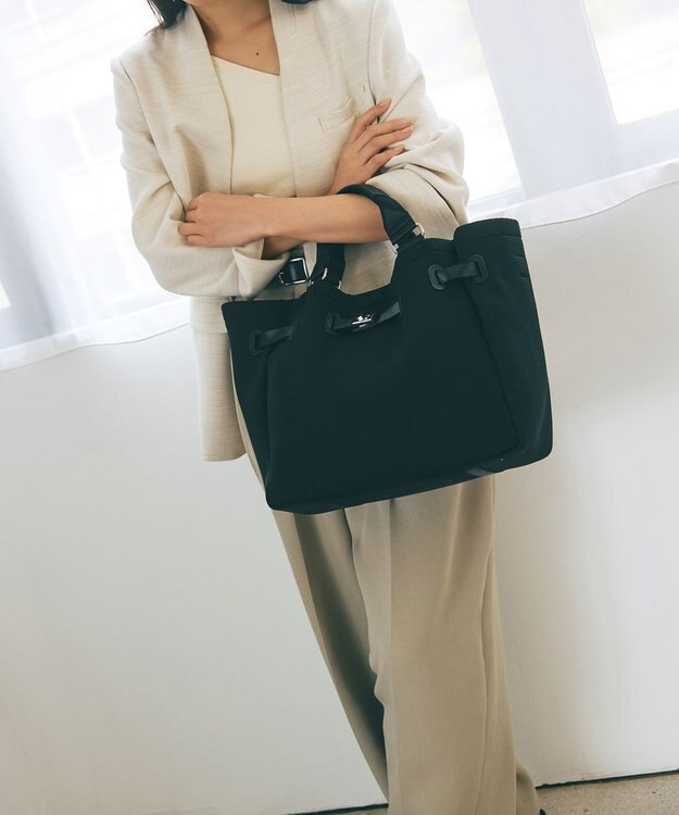 TOPKAPI 【TREASURE TOPKAPI】ネオプレン 2way A4 トートバッグ ブラック