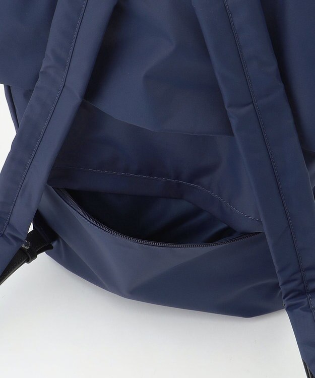 Y'SACCS ナイロン牛革リュック ネイビー