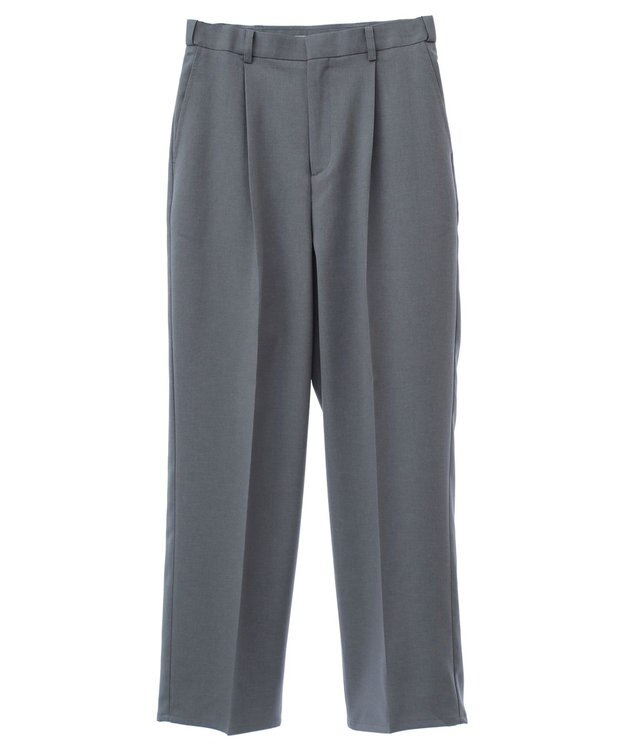 Green Parks きれいシルエットパンツ（ワイドストレート） Gray