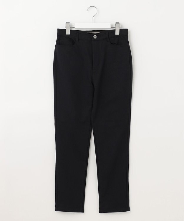 UNFILO 【洗える】撥水ハイストレッチパンツ ブラック