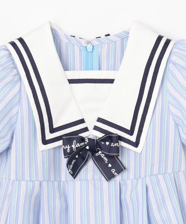 ANY KIDS セーラーワンピース サックスブルー