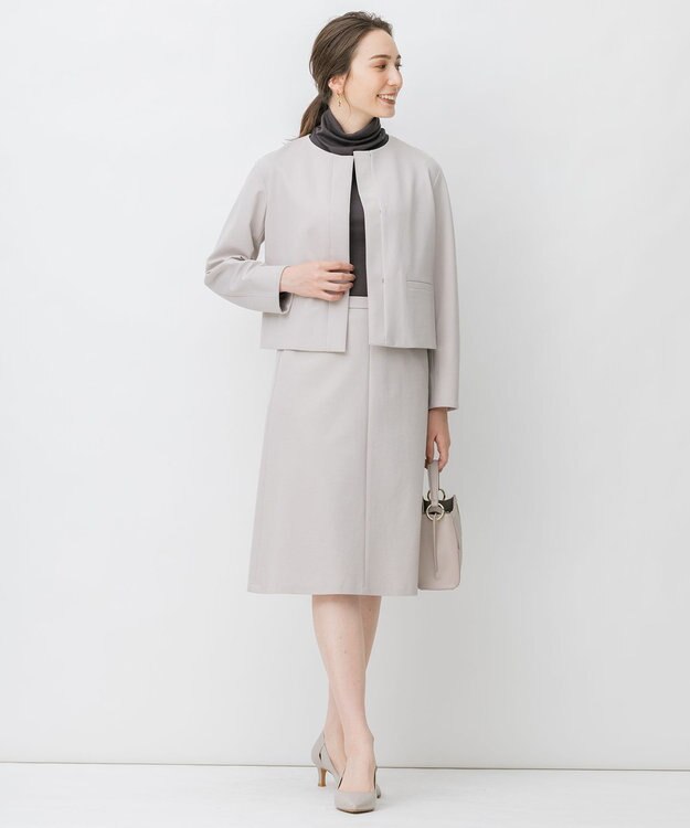 自由区 【Sサイズ有】360°FREE ウォッシャブル スカート ベージュ系