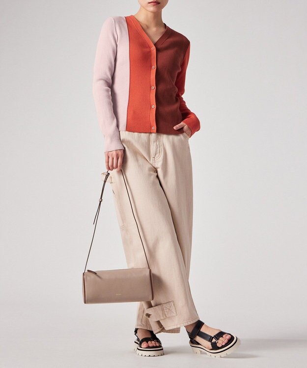 Paul Smith カラーブロックトリム カーディガン ライトピンク