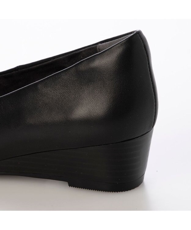 ing <ing>ウエッジソールプレーンパンプス ブラック
