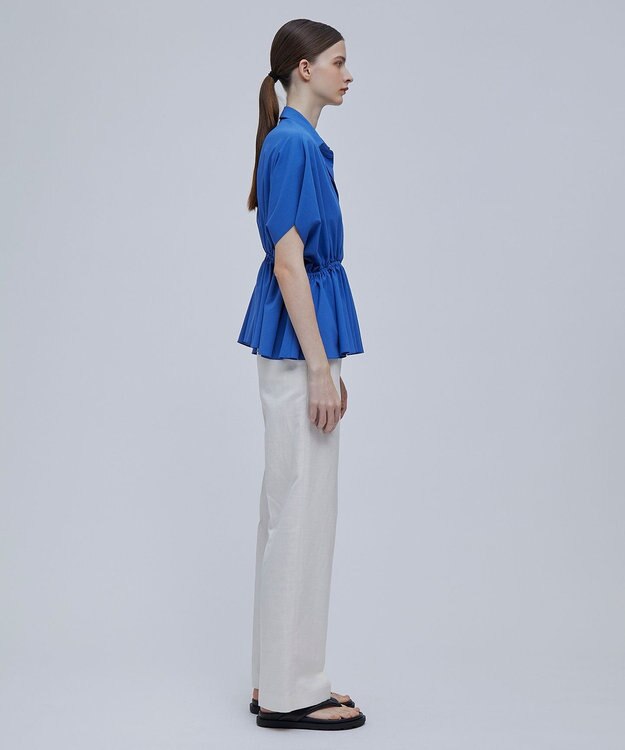 BEIGE， LUCILLE / ペプラムブラウス Blue