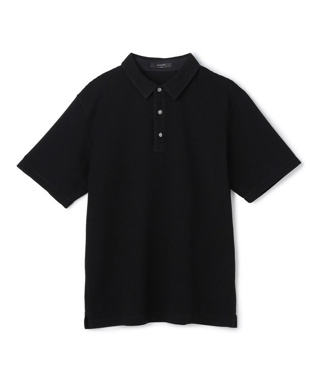 JOSEPH HOMME 【オリジナル素材】ライトタックジャージー　ポロ ブラック系