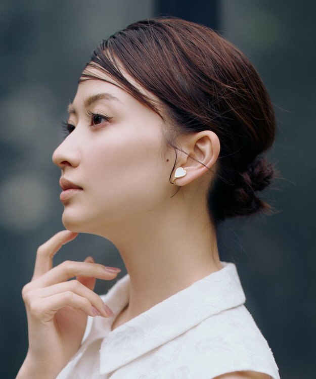 TOCCA WITH HEART EARRINGS イヤリング【星風まどかさん着用】 ホワイト系