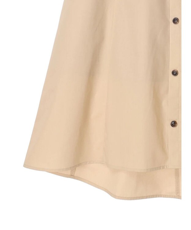 earth music&ecology ウエストリボンヘムスカート Beige