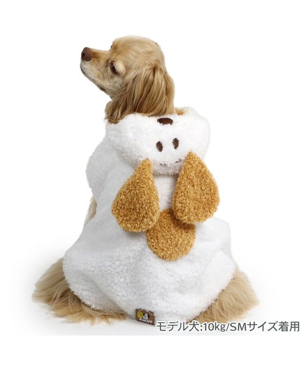 PET PARADISE スヌーピー アンディ ポンチョ 中型犬 ホワイト