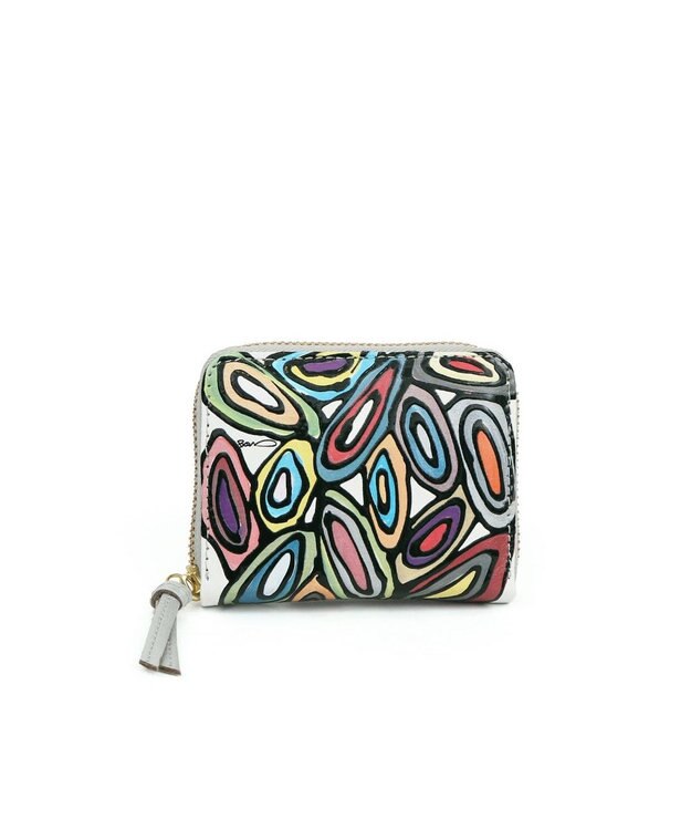 UNBILLION ペルケ perche / 冨永ボンド・ジャバラカードウォレット シルバーミックス