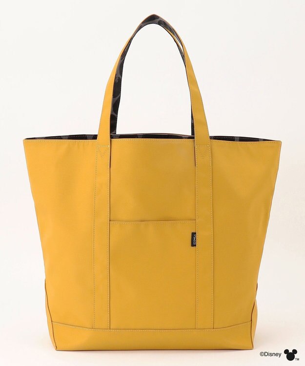 Y'SACCS 【Disney Collection】シルエットプリントトートバッグ　Lサイズ マスタード