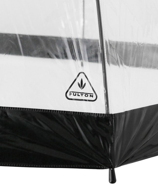 MOONBAT 【雑誌掲載／non・no】フルトン (FULTON) Birdcage ワンポイントロゴ 長傘 透明傘 ブラック