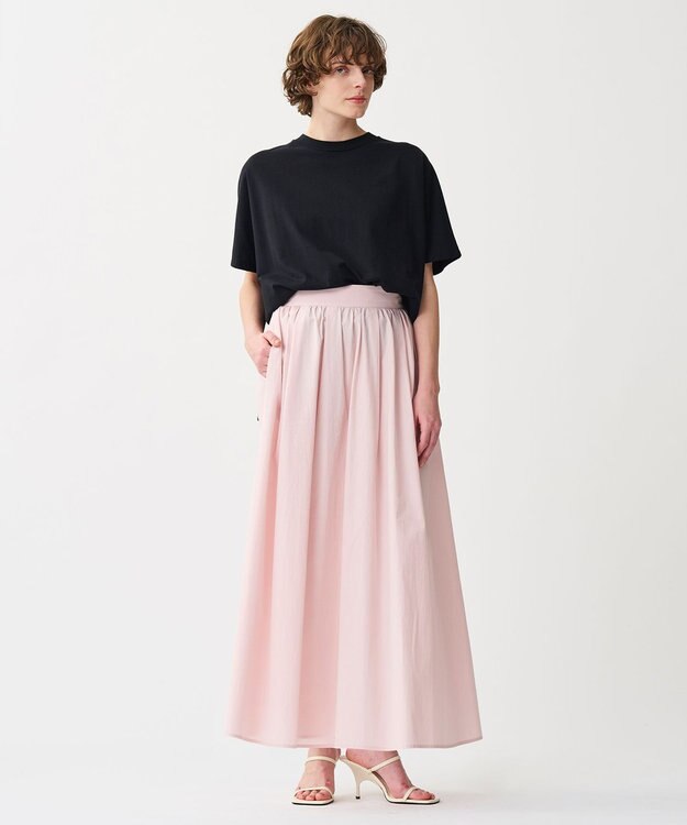 uncrave 【佐藤晴美さん着用・洗濯機洗い可】プレーンストレッチ ビッグTシャツ ブラック