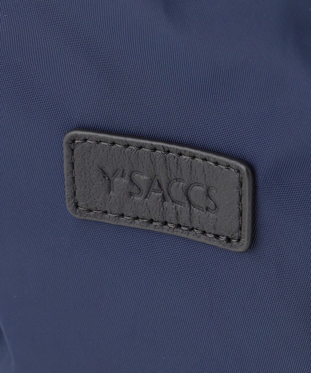 Y'SACCS ナイロン牛革リュック ネイビー