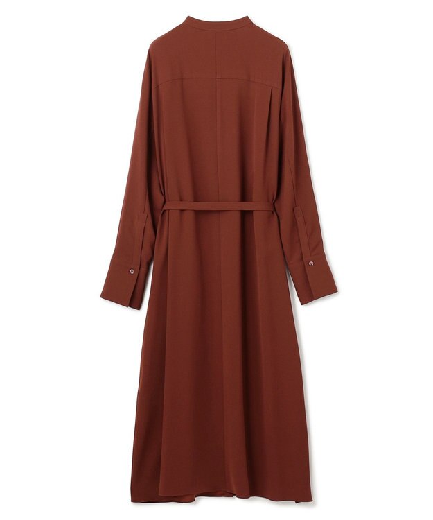 JOSEPH 【洗える】サテンジョーゼット　ドレス Mahogany