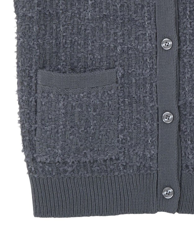 CRAFT STANDARD BOUTIQUE ツイード編みニットベスト Deep Purple