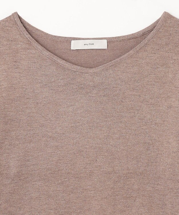 ANY 【洗濯機可】ボリュームスリーブニット モカ