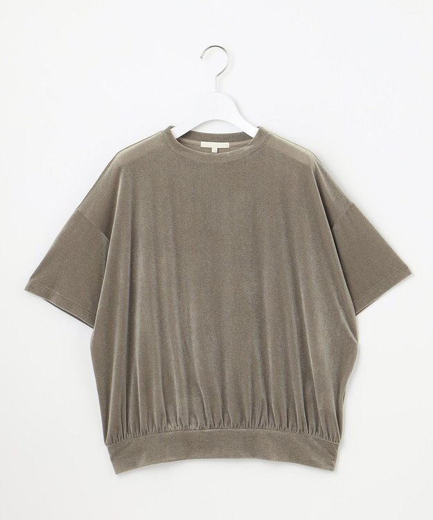 自由区 L 【SHIHOさん着用】シアーベロア カットソー モカ