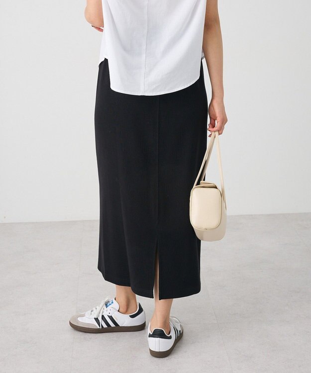 CRAFT STANDARD BOUTIQUE リブロングスカート Black