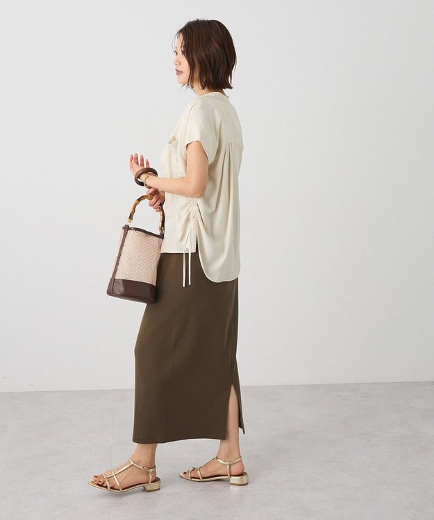 CRAFT STANDARD BOUTIQUE リブロングスカート Brown