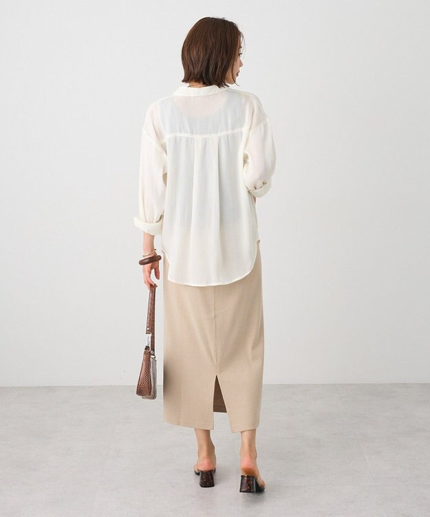 CRAFT STANDARD BOUTIQUE リブロングスカート Beige