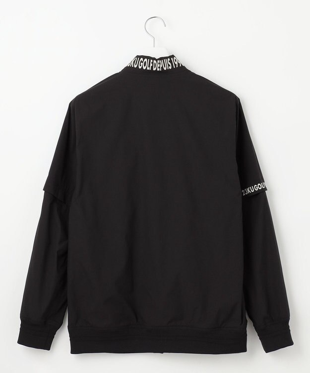 23区GOLF デタッチャブルスリーブ【MEN/キングサイズ】２ＷＡＹ ブルゾン ブラック系