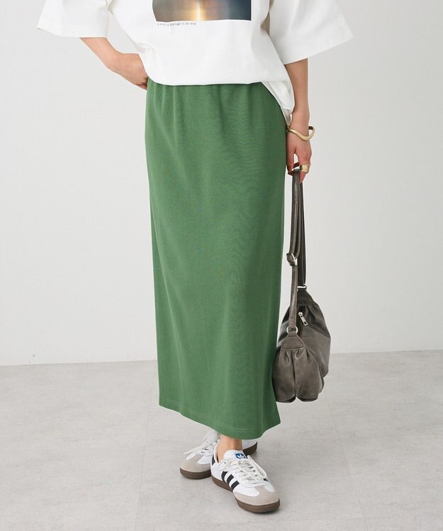 CRAFT STANDARD BOUTIQUE リブロングスカート Green