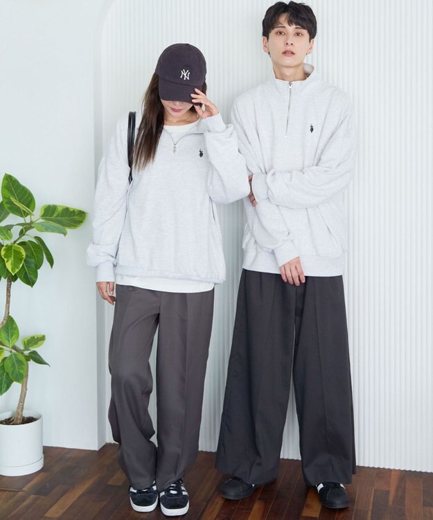 WEGO 【ユニセックス着用ITEM】別注　U.S POLO ASSN.　ハーフZIPPO グレーその他