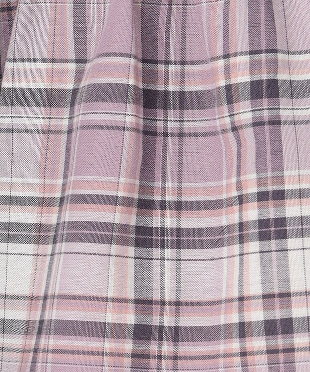 ANY KIDS 総柄スカパン ピンク系×チェック