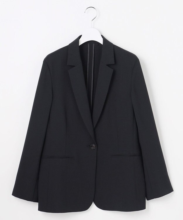 自由区 【セットアップ対応】テクスチャードスーツ ジャケット ブラック