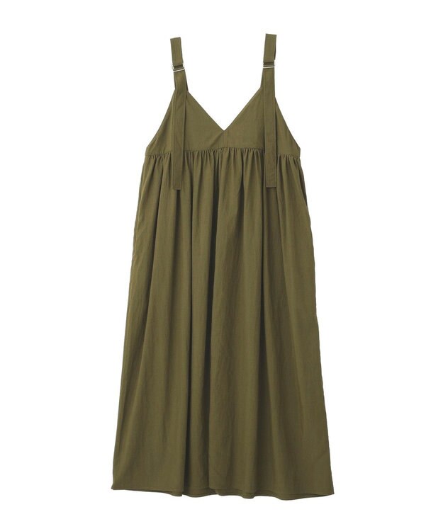 AMERICAN HOLIC 【選べる丈】Ｖネックワンピース Khaki