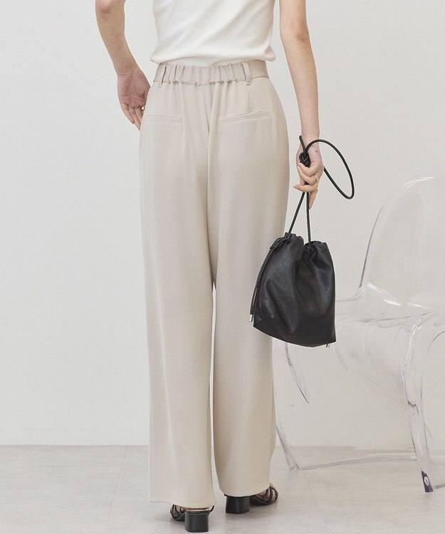 AMERICAN HOLIC 【イージーケア】ドレープパンツ Light Beige