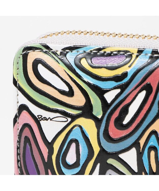 perche 富永ボンドジャバラカードウォレット シルバーミックス