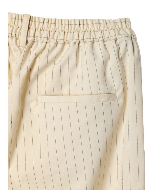 CRAFT STANDARD BOUTIQUE イージーケアピンストライプテーパードパンツ Stripe Ivory