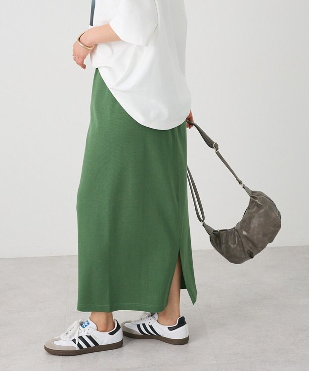 CRAFT STANDARD BOUTIQUE リブロングスカート Green